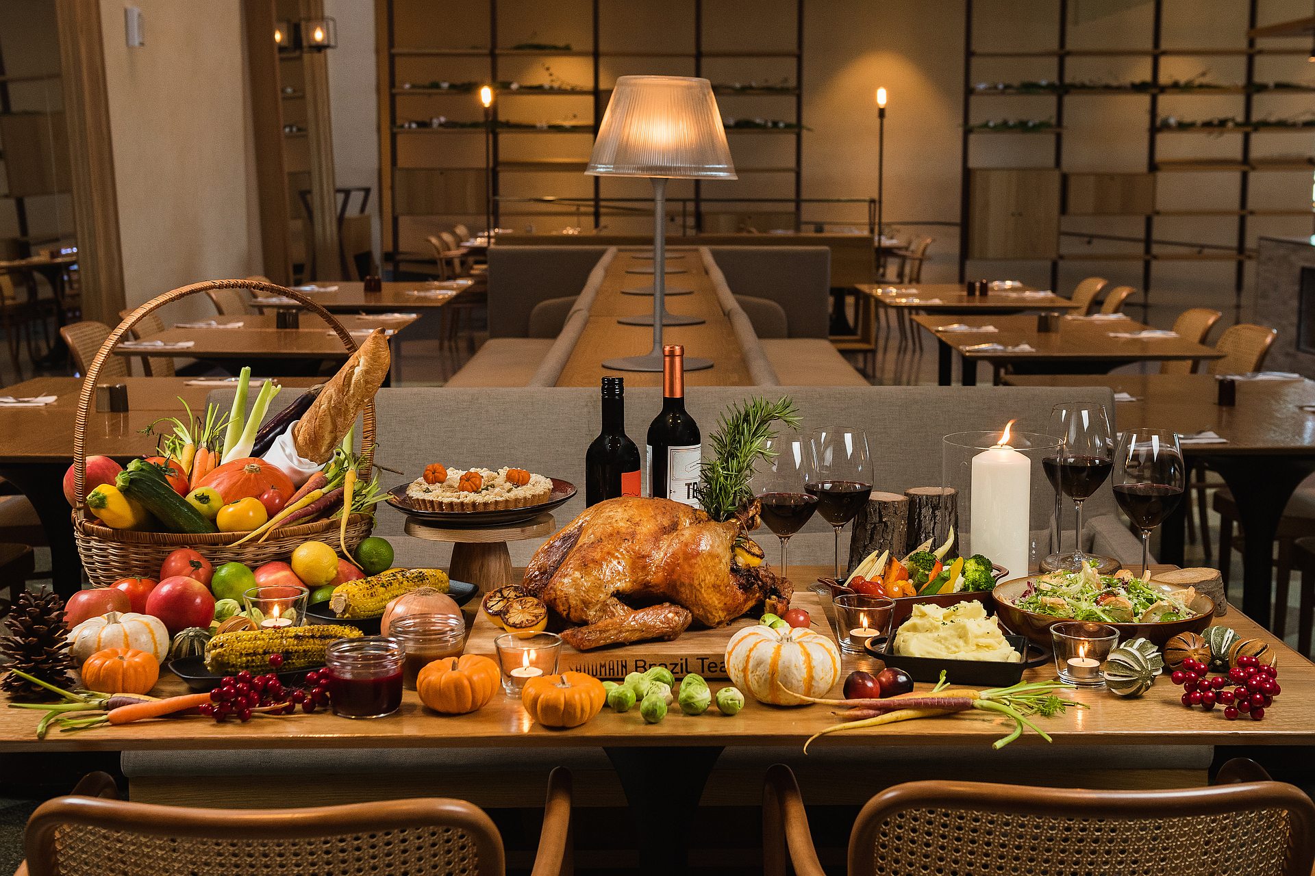 2025 Christmas Turkey Dinner and Turkey Gift Hamper at Que Woodfired Grill of amba Taipei Songshan hotel