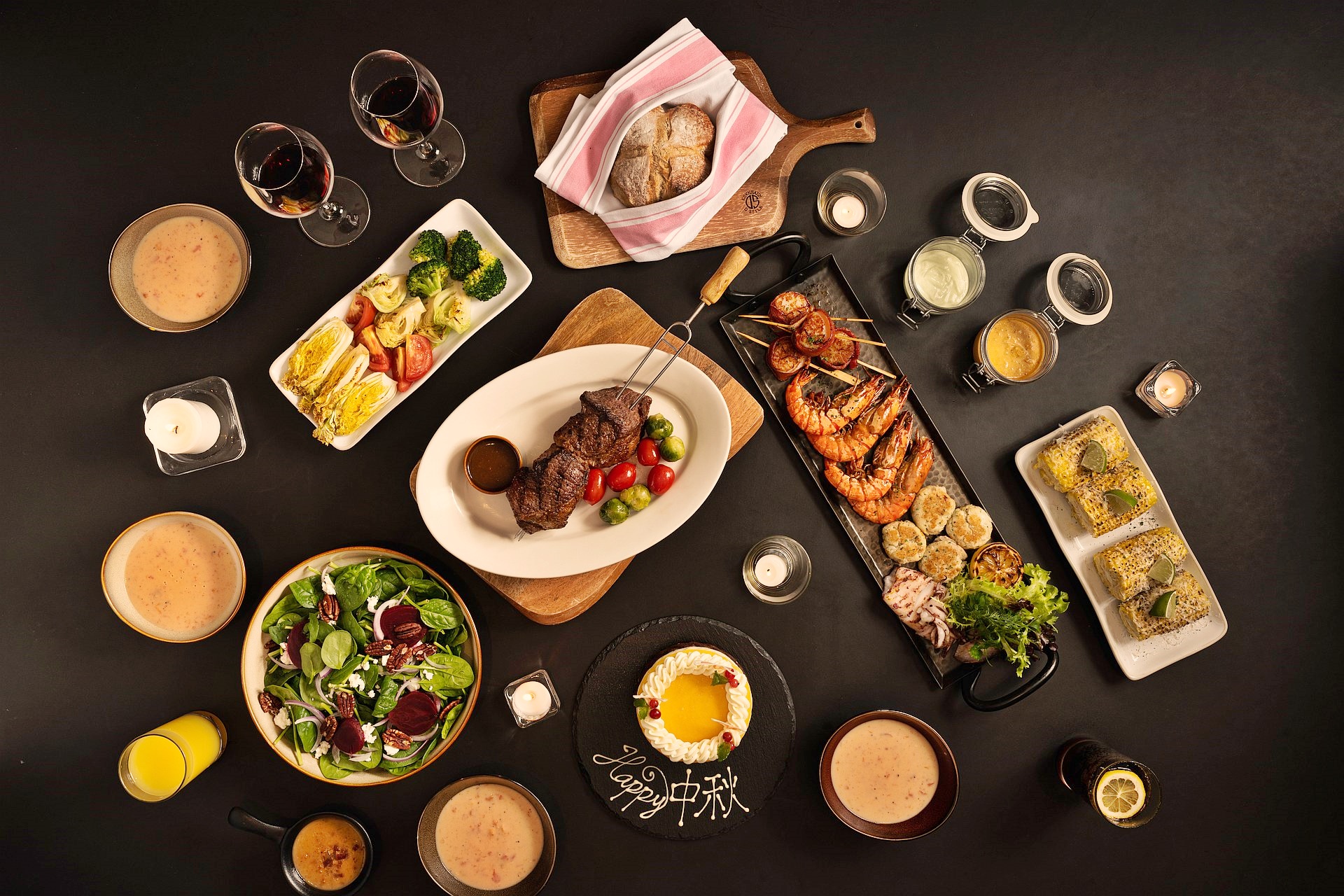 2023 Mid-Autumn Festival Surf & Turf Special For Four at Que woodfired grill of amba Taipei Songshan hotel 