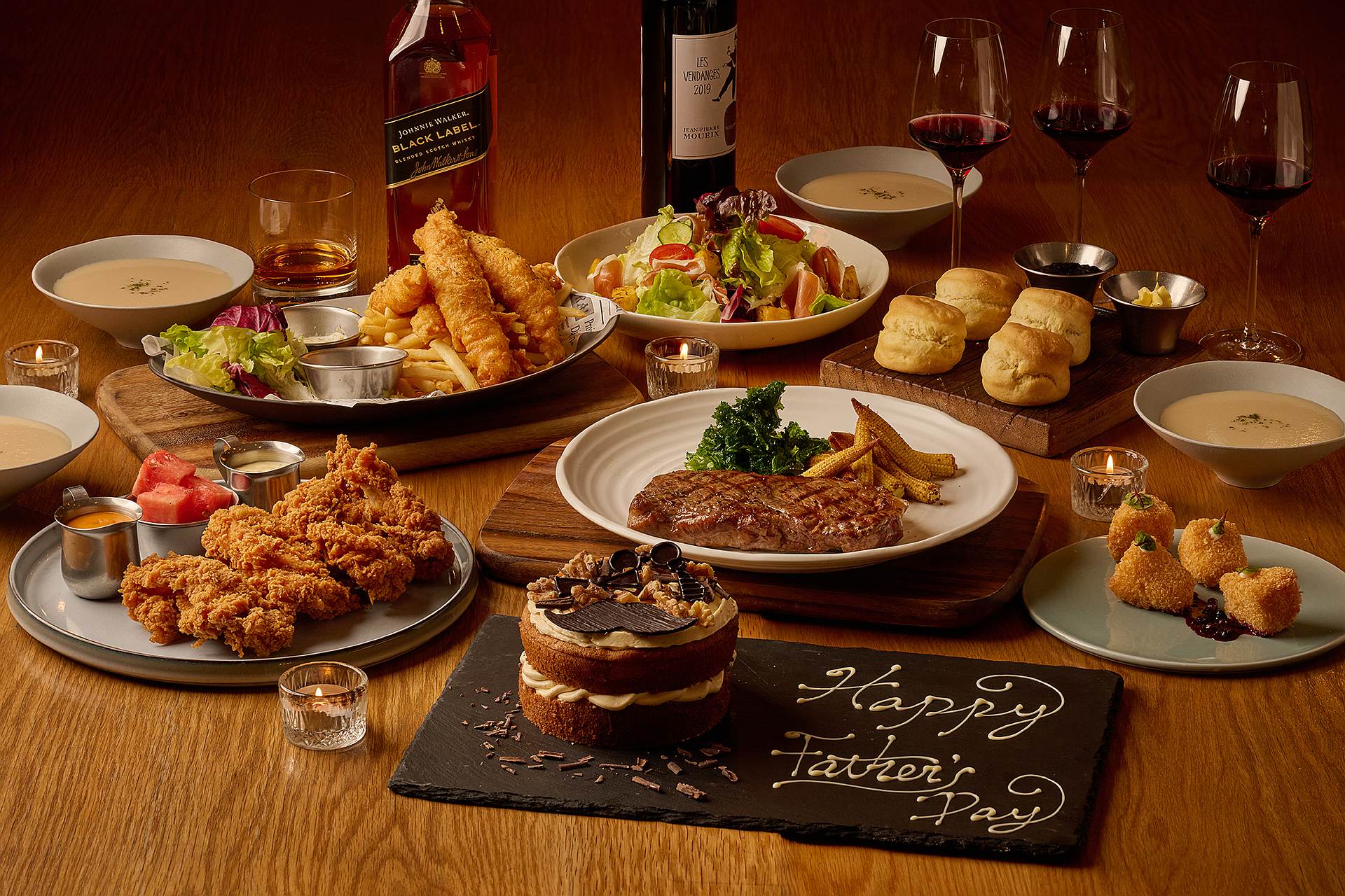 2025 Father's Day Special Menu For Four at Buttermilk restaurant of amba Taipei Ximending Hotel 