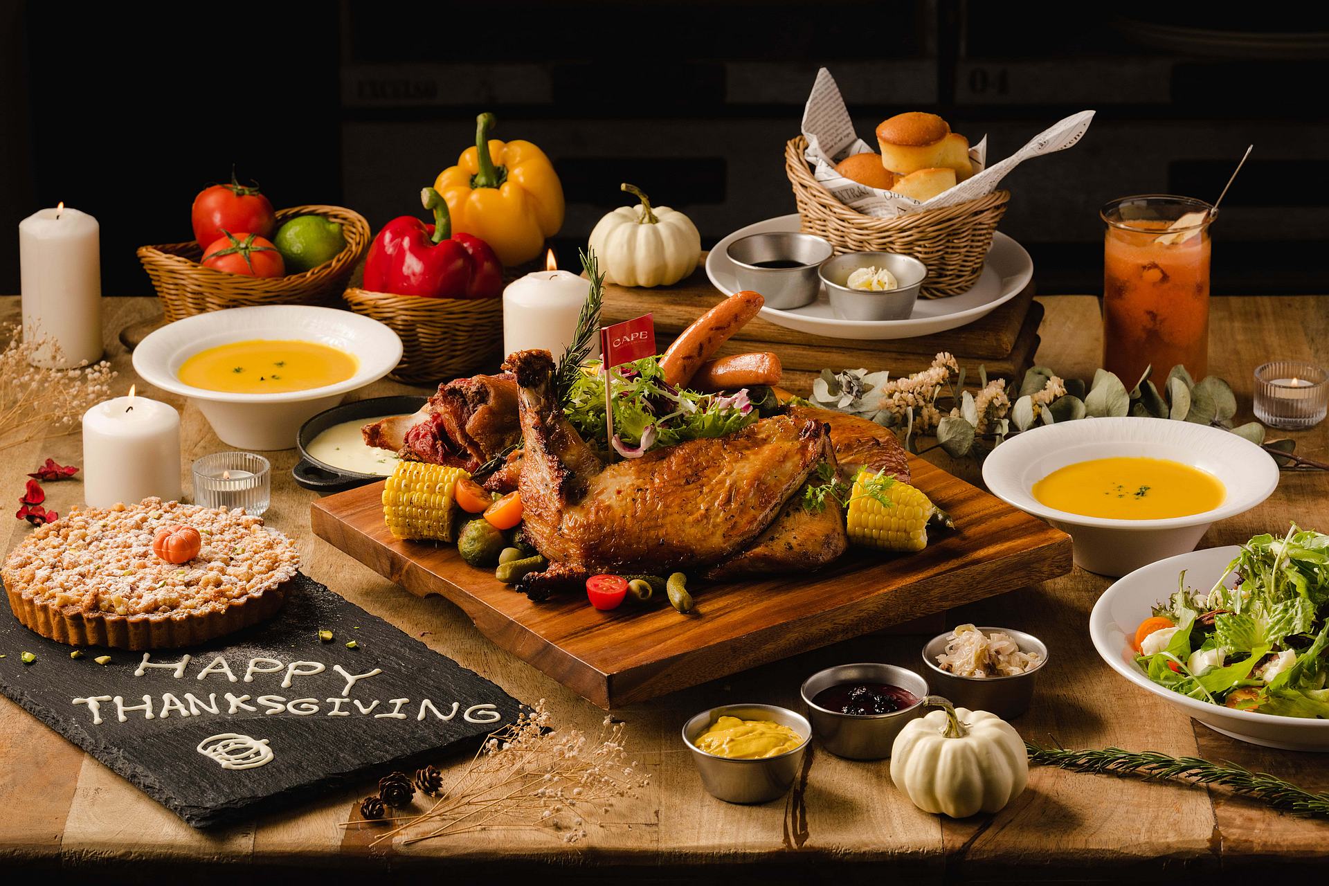 2022 Thanksgiving and Christmas Festive Menus at The CAPE of amba Taipei Ximending hotel