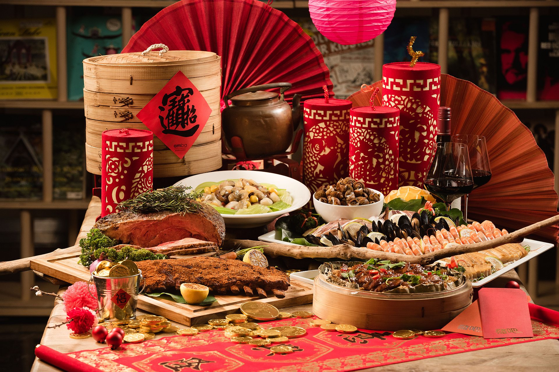 amba Taipei Ximending hotel chiba restaurant 2022 Chinese New Year's Eve Reunion Dinner buffet