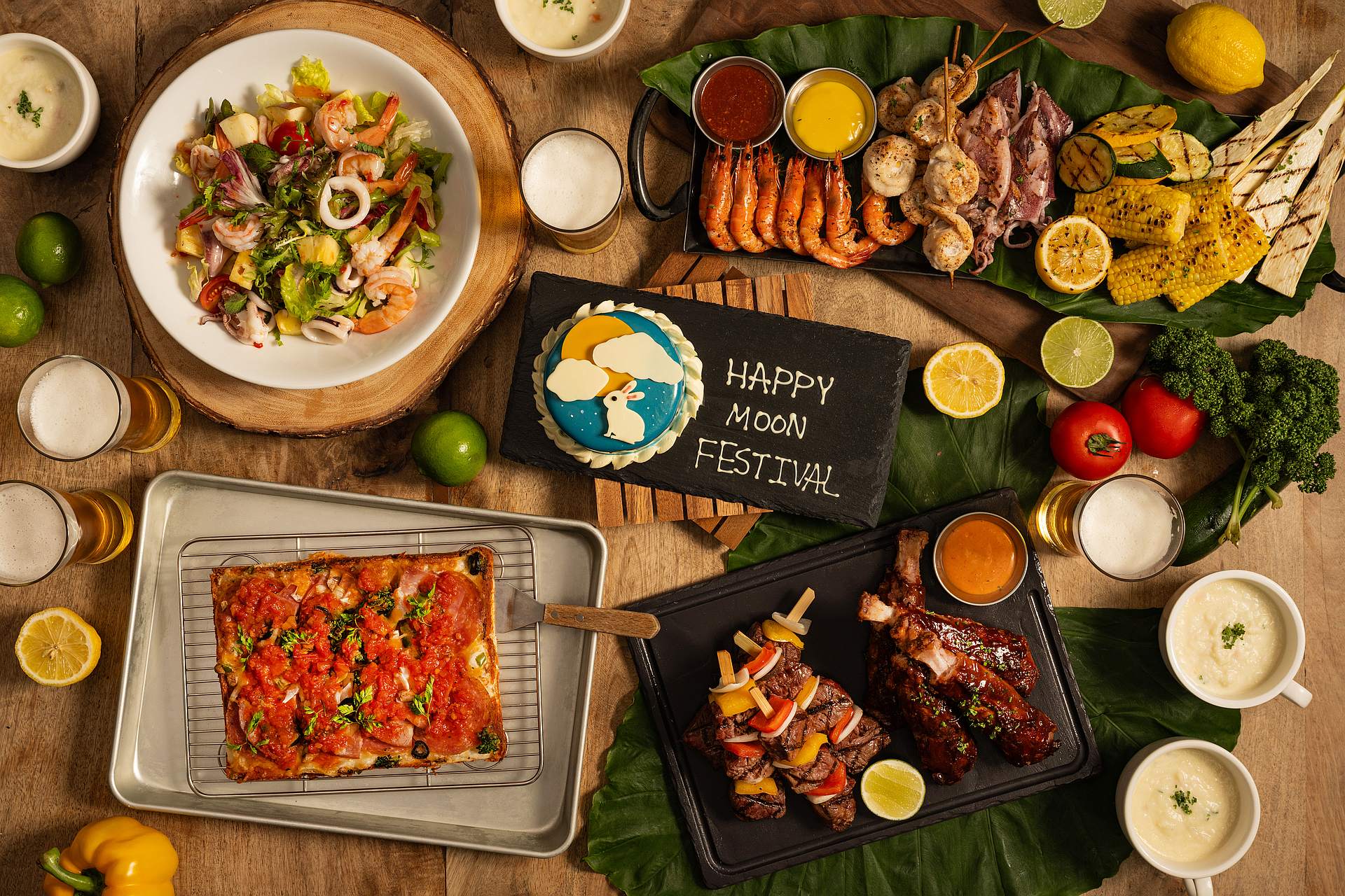 2023 Mid-Autumn Festival Grill Menu For Four at The CAPE restaurant of amba Taipei Ximending hotel 