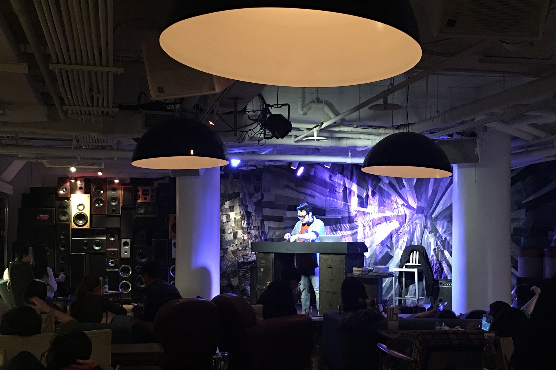 Taiwanese indie rock DJ Elvis at tingba music lounge of amba Taipei Ximending hotel