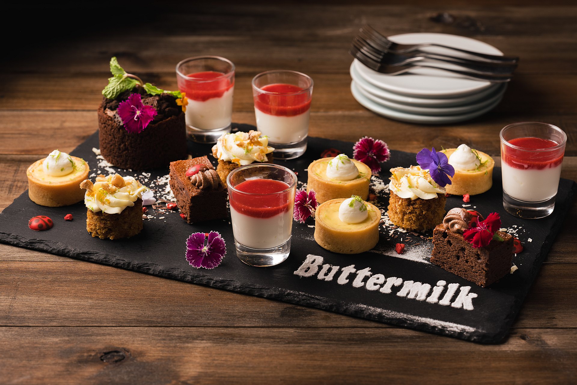 Sharing Menu For Four Dessert Platter at Buttermilk restaurant of amba Taipei Zhongshan hotel 