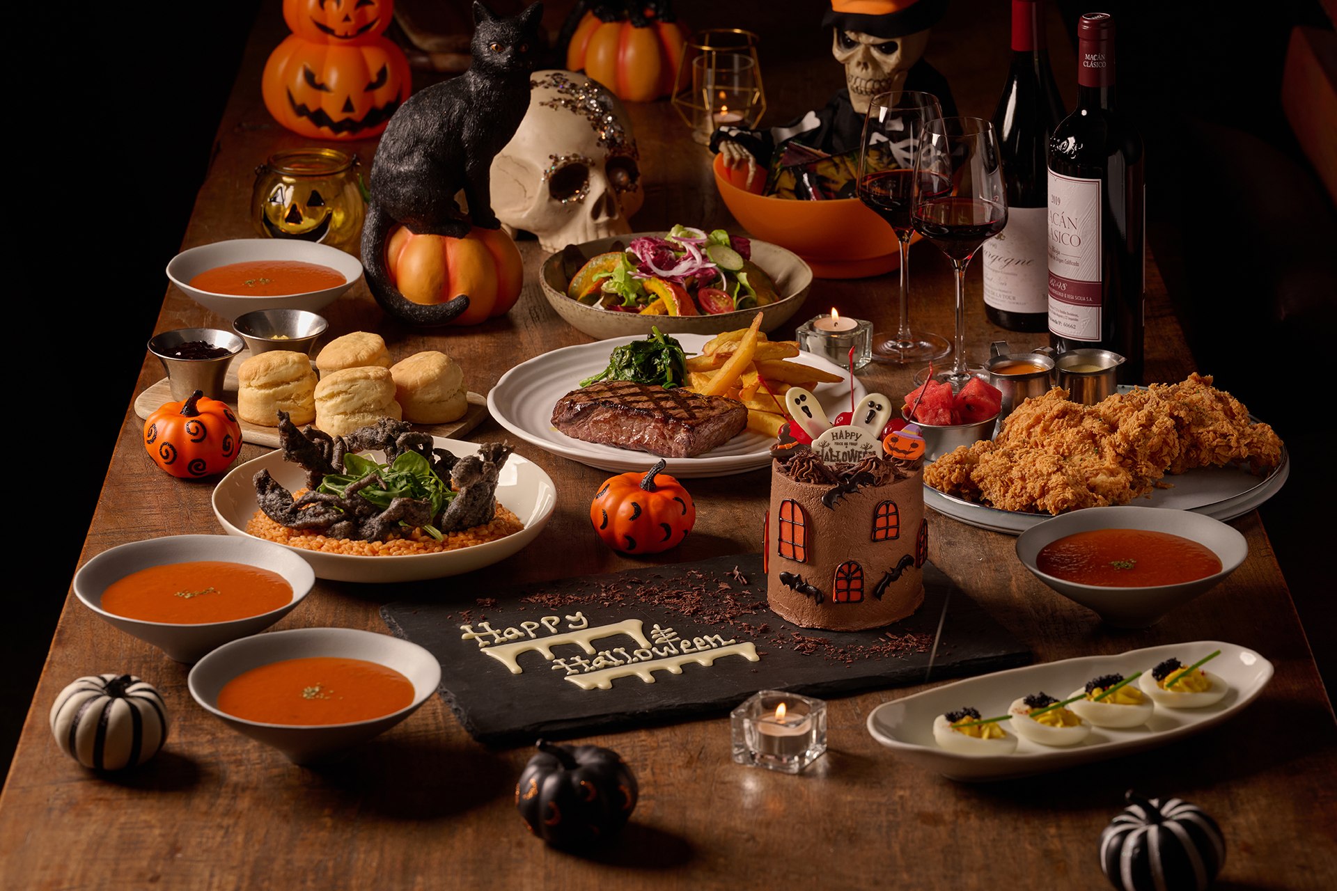 2023 Halloween Special Menu for four at Buttermilk restaurant of amba Taipei Zhongshan hotel 