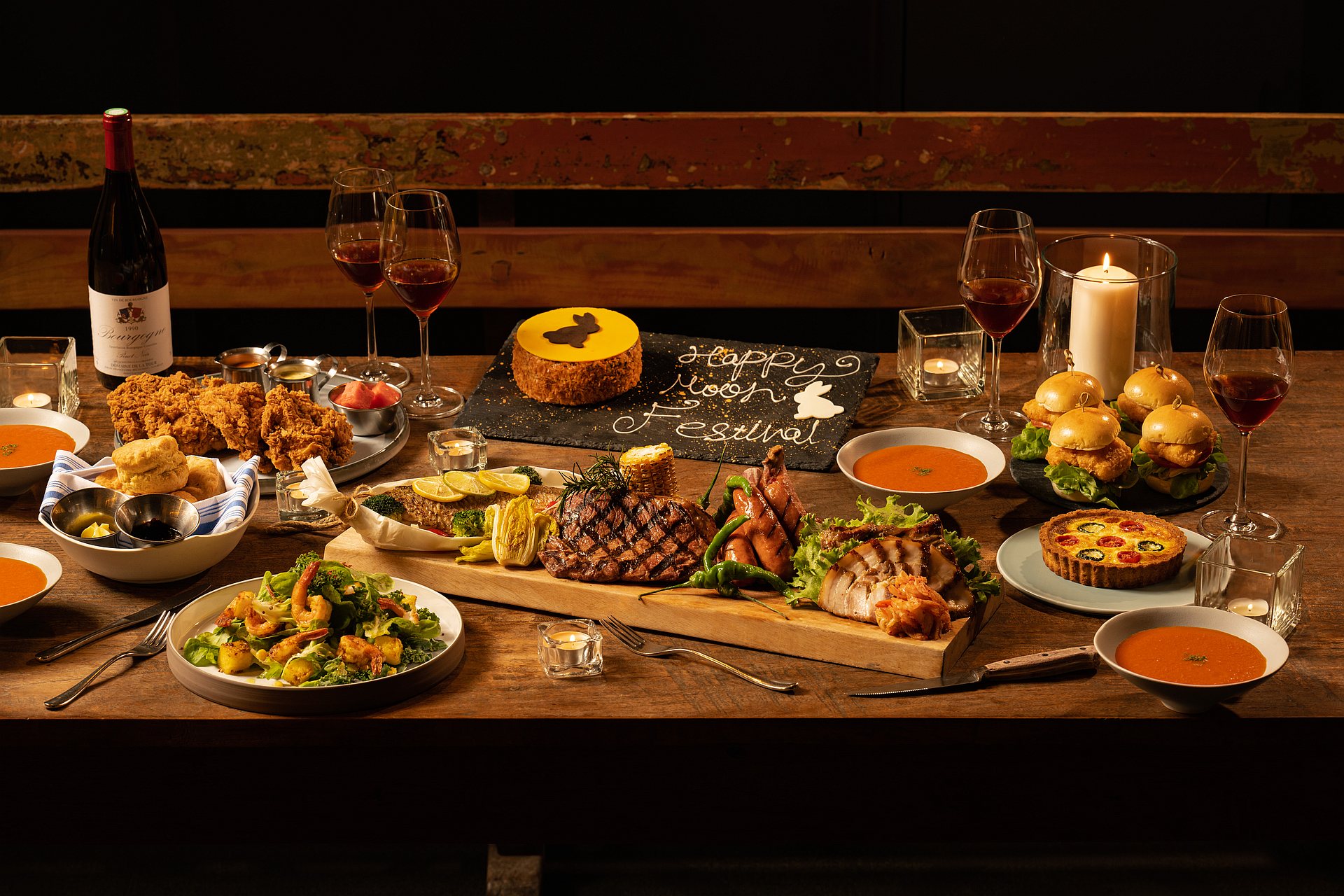 2023 Mid-Autumn Festival surf & turf grill special for four at Buttermilk restaurant of amba Taipei Zhongshan Hotel 