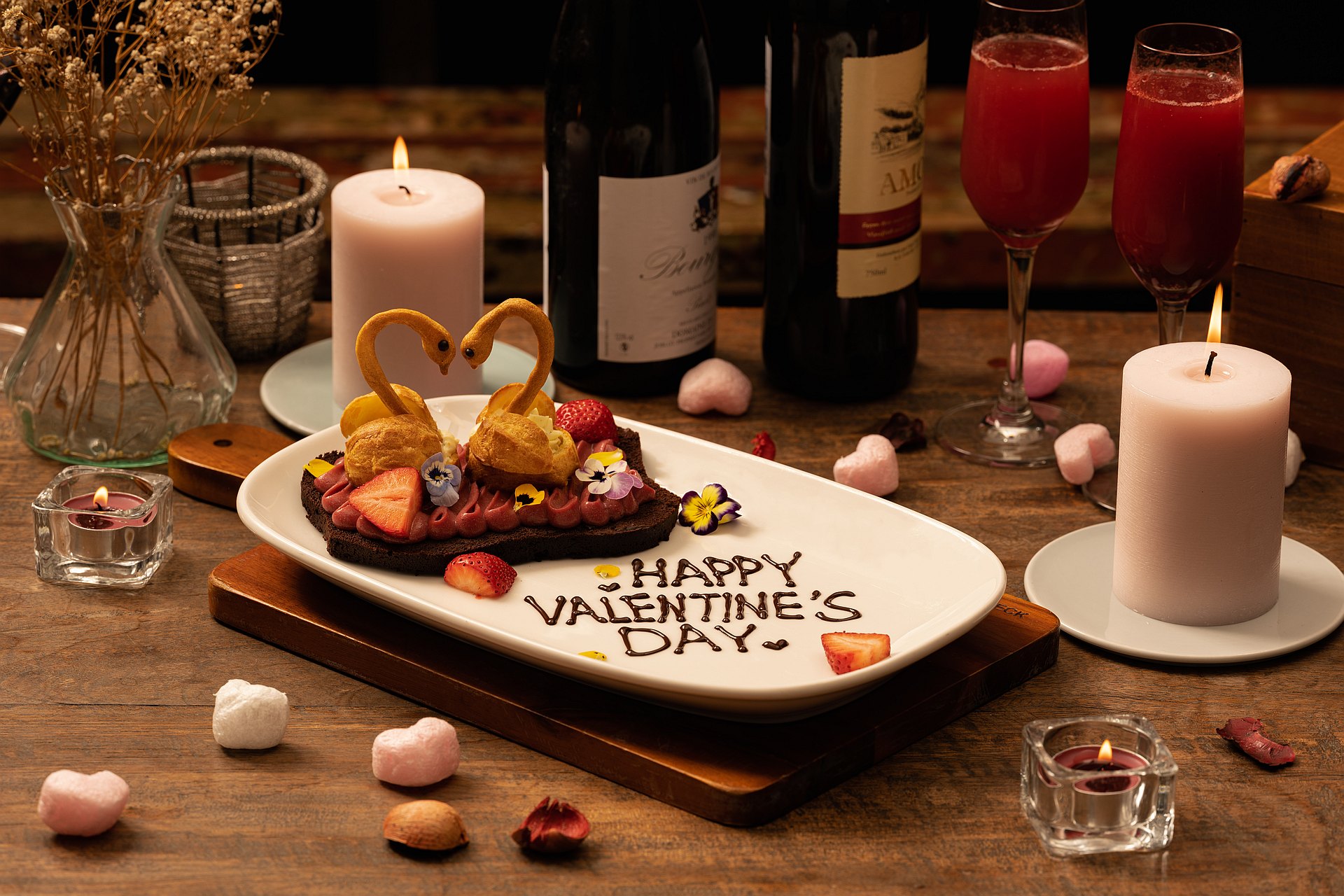 2023 Valentine's Day Special Menu For Two at Buttermilk restaurant of amba Taipei Zhongshan hotel